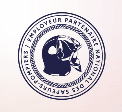 MAIF, employeur partenaire des sapeurs-pompiers volontaires - logotype du label 