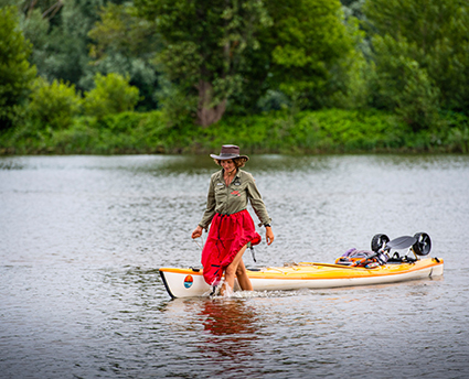 Anaëlle Marot a descendu la Loire en kayak pour alerter sur la pollution au plastique.