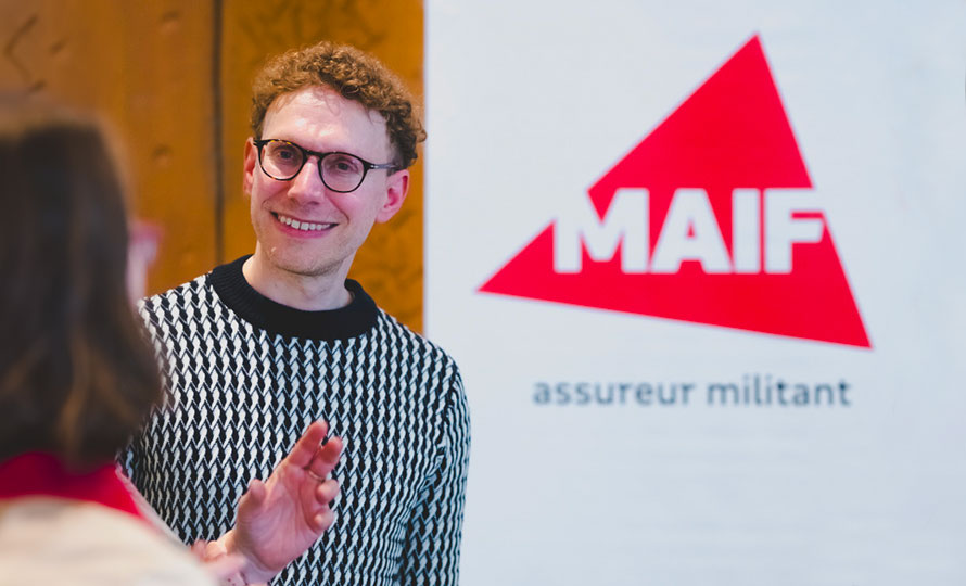 Daniel Tammet, photographié aux Rencontres inclusives de Pau en 2024.