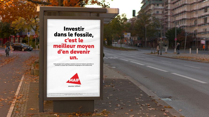 Investir dans le fossile, c'est le meilleur moyen d'en devenir un. MAIF