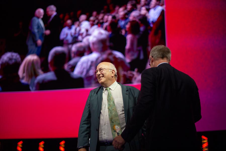 Hommage à Christian Ponsolle, administrateur délégué au président.