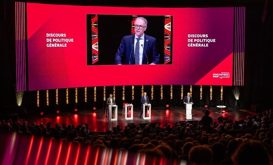 Yves Pellicier, président de la MAIF lors de son discours de politique générale ouvrant l'AG 2026