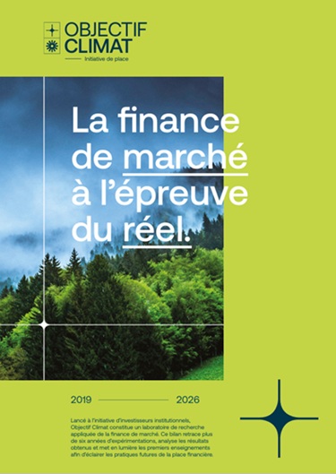 Couverture du rapport de l'initiative Objectif climat