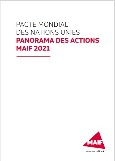 Couverture du rapport global compact MAIF 2022