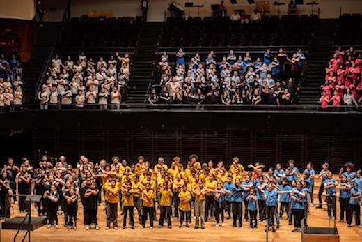 Les élèves du projet EVE à la Philharmonie